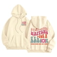 thumbnail image 4 of NinXxx Women's Oversized Hooded Sweatshirt Comfy Casual Lightweight Pullover Beige XL, 4 of 4