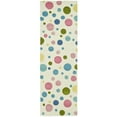thumbnail image 3 of SAFAVIEH Soho Dots Polka Dots Wool Area Rug, Ivory/Multi, 6' x 9', 3 of 10