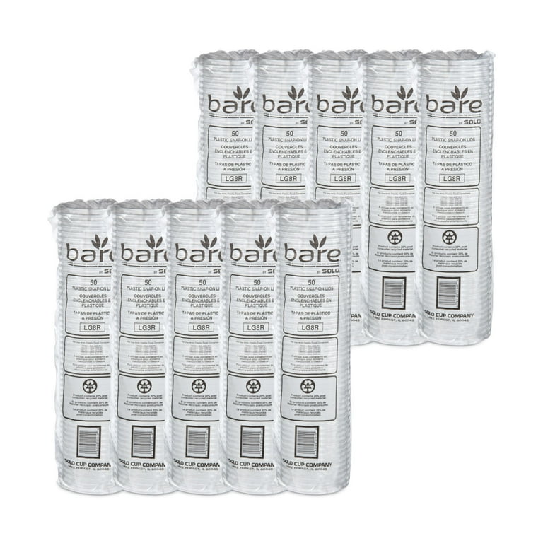 Bare Eco-Forward RPET Deli Container Lids, ProPlanet Seal, Recessed Lid, Fits 8 oz, Clear, Plastic, 50/Pack, 10 Packs/Carton Bare Eco-Forward RPET Deli Container Lids, ProPlanet Seal, Recessed Lid, Fits 8 oz, Clear, Plastic, 50/Pack, 10 Packs/Carton