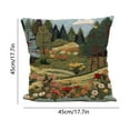 thumbnail image 3 of Spring Decoration Garden Pillow Covers for Outdoor Bench Chair, Floral Pillowcase Summer Farmhouse Swing Decor Cushion Seat Cases, Home Couch Sofa Bed Throw Pillow Case, Tree Flowers Embroidered, 3 of 6
