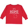 thumbnail image 3 of Inktastic It's Home State of Michigan Outline Distressed Text Boys or Girls Long Sleeve Toddler T-Shirt, 3 of 5