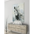 thumbnail image 6 of Parvez Taj "Great White Horse" Painting Print on Wrapped Canvas, 6 of 7