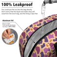 thumbnail image 5 of Insulated Lunch Bag for Women, Floral Print Oxford Fabric Lunch Box, Leakproof Thermal Cooler Tote for Work, School & Picnic, Leopard Animal Print, 5 of 5