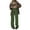Army Green, variant on LUOGENLI Female Casual Pants Ladies' Corduroy Mopping Drape Solid Color Street Wide-Leg Casual Trousers Womens Casual Pants Relaxed Fit Elastic Waist Brown M