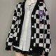 thumbnail image 1 of Sanrio Cinnamoroll suéter de punto Kawaii Anime Kuromi My Melody moda suelta ajuste mujer Jk Cardigan Top Coat Y2K niñas, 1 of 4