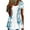 Multicolor, variant on DailyTrove Women's Floral Print Open Front Cardigan - Short Sleeve Lightweight Sweater, Boho for Layering & Beach