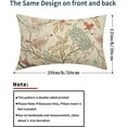 thumbnail image 3 of Vintage Floral Bird Lumbar Pillow Covers 12x20 Inch Set of 2 Pink Green Flowers Leaves Decorative Throw Pillows for Couch Chinoiserie Pillow Cases Home Decor for Sofa Bed Porch Living Room Outdoor, 3 of 6