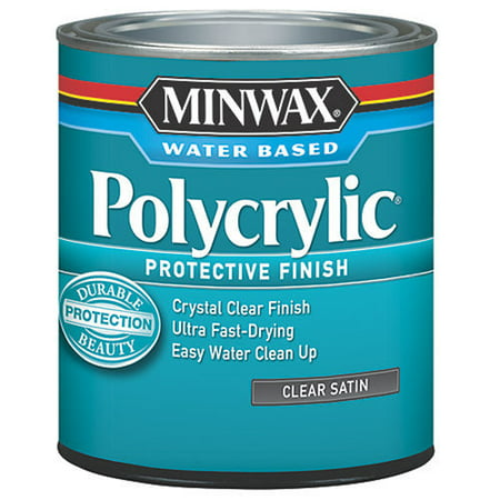 Minwax Polycrylic Protection Finish, Half Pint, (Best Paint Protector Build)