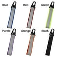 thumbnail image 2 of 2pcs 6 Colors Webbing Material For Bag Pendant Outdoor Tools Keyring Pendant Safety Reflective Keychain Outdoor Reflective Keychains High Visibility BLUE, 2 of 8