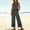 Gray plus size 2 piece set a1, variant on Women Plus Size 2 Piece Set Round Neck Sleeveless Tank Top Wide Leg Pants Casual Summer Boho Outfits Matching Lounge Sets Travel Airport Clothes Tracksuits, Khaki 2XL