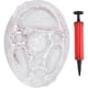 thumbnail image 1 of Inflatable drink holder PVC floating pool tray fruit wine mobile phone water inflatable (transparent), 1 of 5