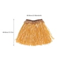 thumbnail image 2 of 5 unids Hawaiian Fancy Grass falda conjunto brazo y pierna Bandas traje elástico Costume Party Accesorio (color de paja), 2 of 5