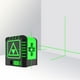 thumbnail image 5 of Herramienta láser autonivelante Nivel de línea cruzada Rayo verde Mini portátil para el hogar Alta precisión con soporte en forma de L, 5 of 15