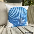 thumbnail image 5 of The HomeCentric Pillow Case Zip Toss Pillow Covers Decorative Pillow Covers Pack of 2 14x14 inch (35x35 cm) Blue Cotton Throw Pillow Covers Handmade Pillow Covers Beach Sea Creatures - Oyster Bay, 5 of 10