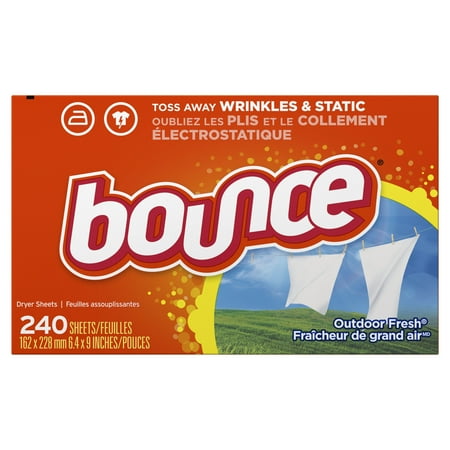 Bounce Fabric Softener Sheets, Outdoor Fresh, 240 (Best Fabric Softener For Static)
