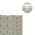 thumbnail image 5 of Yayeee Shower Curtain with Hooks 72"x72" Waterproof Fabric Bathroom Hanging Decor, Green Wildflowers Pattern, 5 of 5
