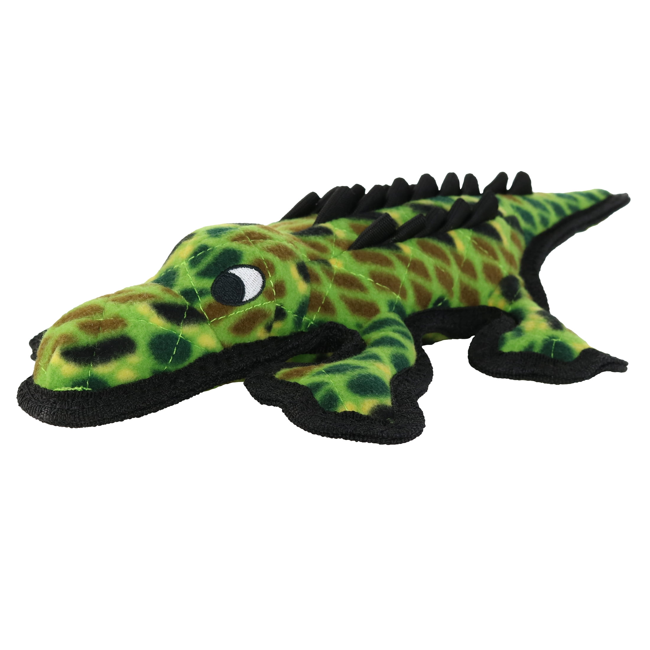 Tuffy Ocean Creature Medium Thin Alligator, Durable, Plush, & Squeaky Green Dog Toy