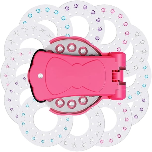 Kit de 180 gemas, juego de maquillaje, cristal, diamantes de imitación, decoración artística, diseño de pelo para niñas, pegatina para zapatos (color: Gemas de expansión) (Gemas y máquina)
