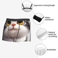 thumbnail image 3 of Fotbe Cute Cartoon Kitten Calzoncillos Tipo Boxer con Bolsa de Soporte Total para Hombre, X-Temp Fresco, Transpirable y de Secado Rápido-X-Large, 3 of 5
