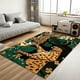 thumbnail image 2 of Living Room Carpet Tropical Rainforest Leopard Print Floor Mat Jute Bottom Rug Bedroom Home Decor Animal Bedside Soft Area Rugs My Lux Decor Round, 2 of 6