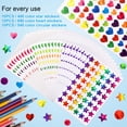 thumbnail image 3 of Dorbetar 1710 piezas de stickers brillantes de estrellas y corazones para niños, 3 of 8