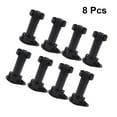 thumbnail image 2 of Guyelim Table Leg 8pcs Thicken Adjustable Height Furniture Legs Plastic Table Legs for Sofa Cabinet Foot Support Furniture Accessories (100-120 Black), 2 of 10