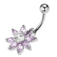 thumbnail image 2 of TISHITA Bijou de Nombril en Acier Inoxydable - et Rose, Simple +léger, 2 of 8