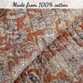 thumbnail image 2 of Cozy Line Lara Paisley Reversible 100% Cotton 3-Piece Quilt Bedding Set, King Set, 2 of 4