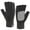 Darkgrey, variant on FZ FANTASTIC ZONE Winter Fingerless Gloves for Women Men, Chenille Warm Knit Typing Working Texting Half Finger Gloves with Anti-Slip Leather Gifts