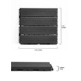 thumbnail image 4 of FloorPops Straight Groove Dark Grey Interlocking Deck Tiles, 4 of 12
