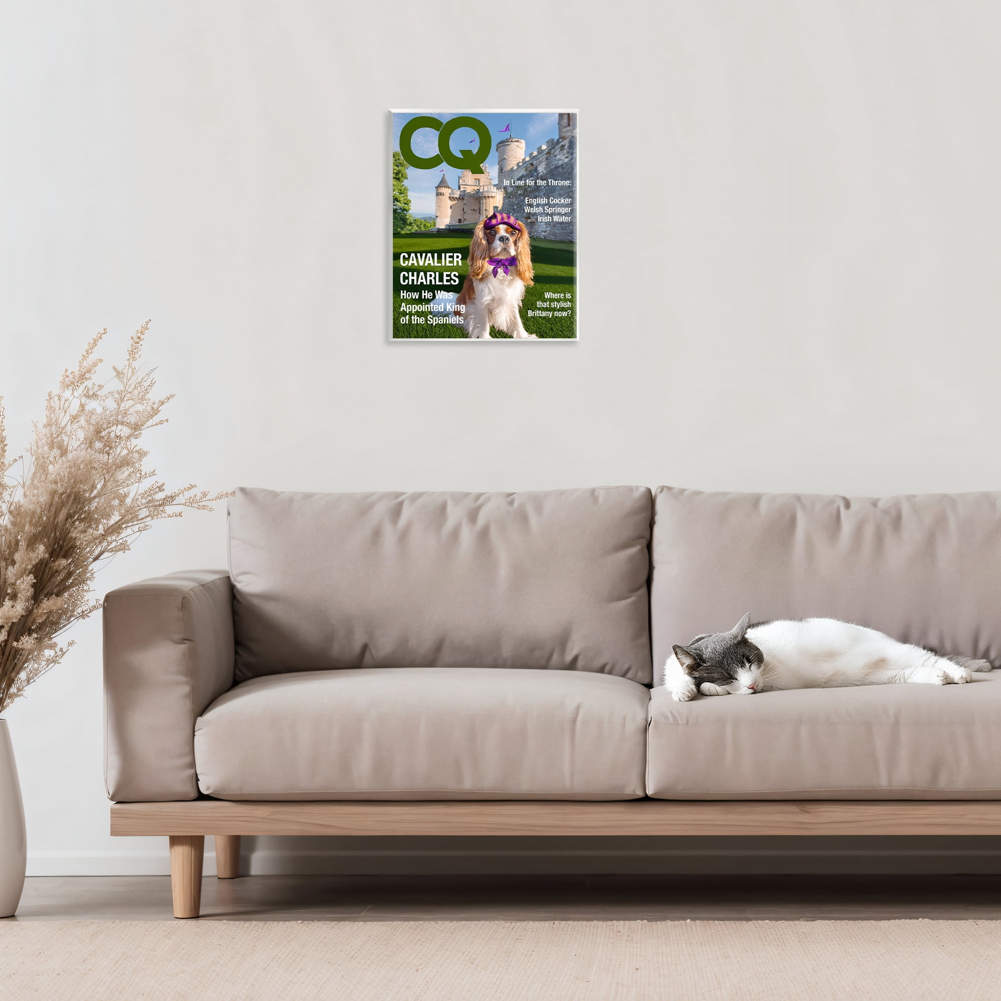 Stupell Industries Royal Cavalier Magazine Wall Plaque Art, design by Grotto Studios