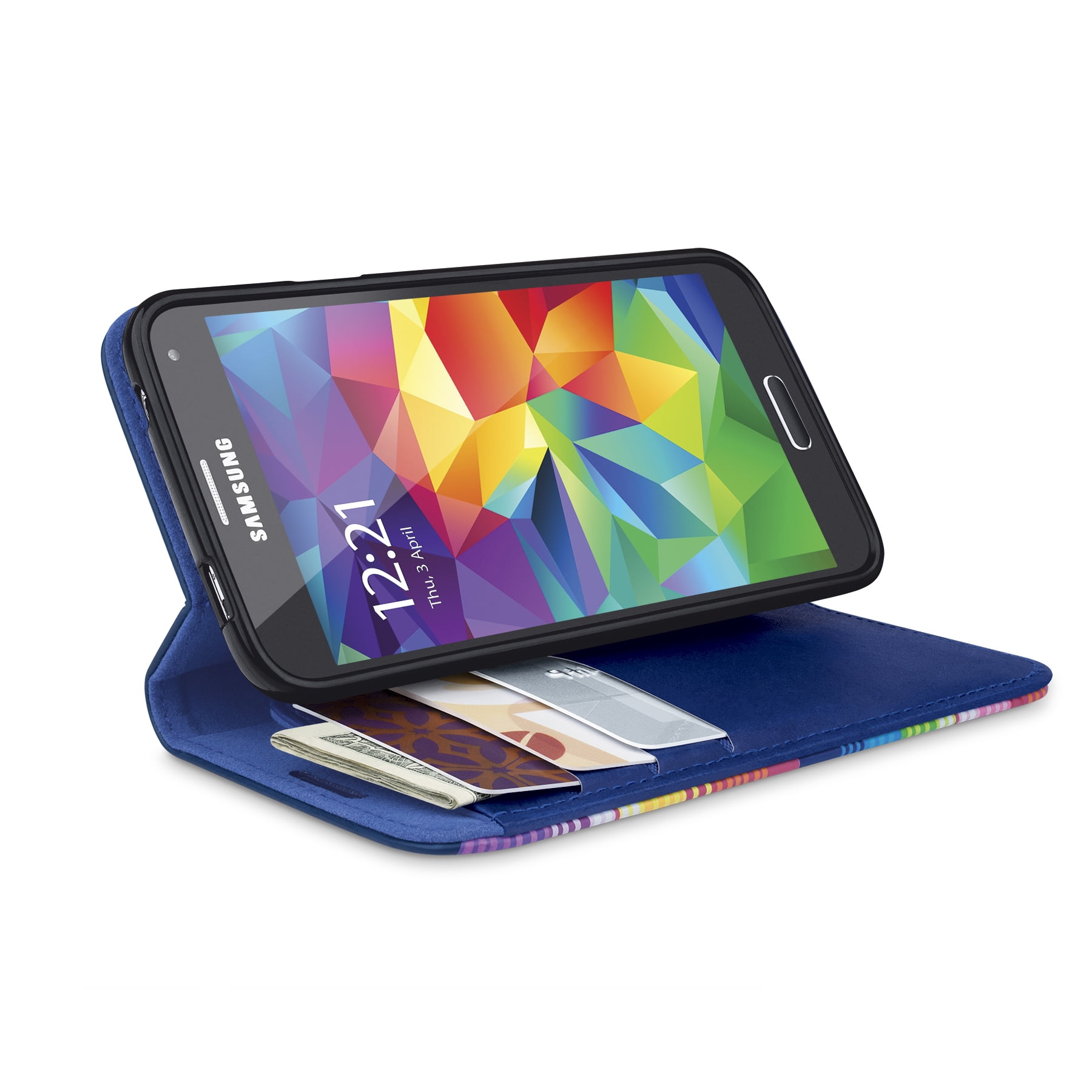 karbonade Onderhoud Geometrie Macbeth Samsung Galaxy S5 Wallet Clutch Case - Walmart.com
