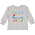 thumbnail image 3 of Inktastic My Aunt in Oklahoma Loves Me Boys or Girls Long Sleeve Toddler T-Shirt, 3 of 5