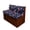 American Flag Pattern, variant on XYZCANDO RV Dinette Cushion Covers, Compatible with Camper Chair, Camper Seat Cushion Slipcovers for Camper Cushions Bench Wrinkle Free, Blue Floral Vine