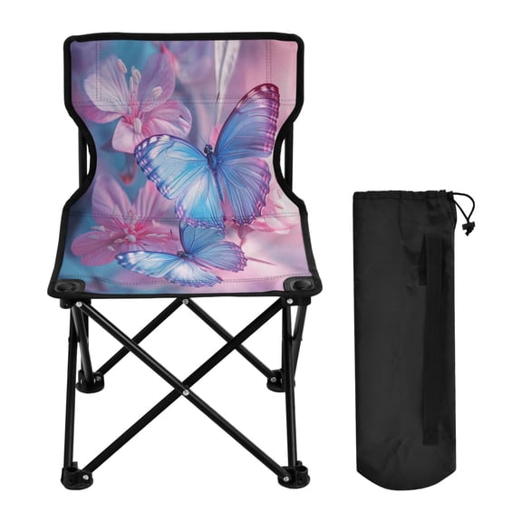 BZSMCE Camping Chairs Modern Fluttering Embrace Pattern Folding chair