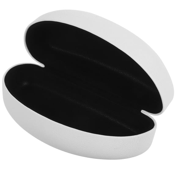BESTOYARD White Hard Sunglass Case Portable Lightweight PU Travel Organizer