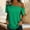 Green, variant on Womens One Shoulder Cold Shoulder Top, Casual Summer Blouse with Curved Hem, Stretchy Polyester Spandex Loose Fit, S-XXXL, Sky Blue,Size XL