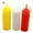 Multicolour, variant on JUST-BUY Squeeze Bottles Dispenser, PE, 12 Oz, Leak Proof, Squeezable Condiment Dispensers