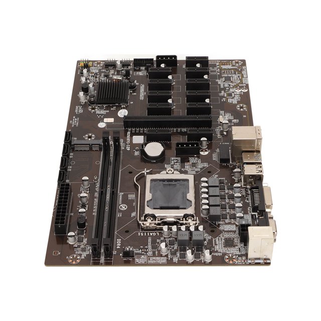 Placa Base De Minería, Placa Base De Escritorio LGA1151 De 12 Puertos PCIE Para PC