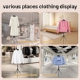 thumbnail image 6 of 2 Pack Shirt Display Stand, 32-63 Inch Height Adjustable Mannequin Torso for Vendors, T Shirt Clothing Display Stand Rack, Foldable Steamer Stand for Clothes Garment Retail, 6 of 7