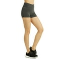 thumbnail image 2 of TheLovely Women High Waist Soft Cotton Stretch 12" Workout Running Yoga Tights Shorts, 2 of 4