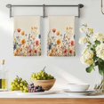 thumbnail image 3 of Yellow Red Blue Spring Floral Kitchen Towels Set of 2, Watercolor Botanical Summer Flowers Absorbent Dish Towels for Kitchen, Microfiber Hand Towel, Quick Drying Tea Towel for Cleaning Dishcloths, 3 of 7