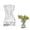 S(5.9*2.3inch), variant on Clear Glass Flower Vase, Irregular Crinkle Paper Bag Shape Glass Vase Art Decorative Vases, Modern Art Decorative Vases for Fresh/Silk/Dried Flowers