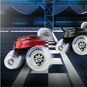 SHARPER IMAGE Thunder Tumbler Toy RC Car for Kids, Remote Control Monster Spinning Stunt Mini Truck for Girls and Boys, Racing Flips and Tricks with 5th Wheel, 27 MHz RED