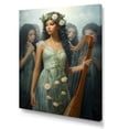 thumbnail image 2 of Designart "Harp Performance in Classical Music" Music Canvas Wall Art - Vintage Blue Music Living Room Canvas Art, 2 of 6