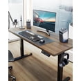 thumbnail image 4 of 55"x28" Electric Standing Desk, Height Adjustable Desk Maximum Weight 176 lbs, Home Office Computer Standing Desk Workstation(Espresso), 4 of 8