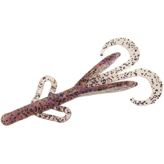 Zoom Fishing Lures 042023-SP Baby Brush Hog 4 Inch Trailer 4 Inch 12 Pack Cotton Candy