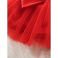 thumbnail image 5 of Toddler Puffy Tutu Dress, Baby Girls Tulle Sleeveless Princess Party Dresses, Christmas Mesh Bow Ruffle Party Wedding Pageant Gown Red 3 Months-6 Months, 5 of 7