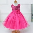 thumbnail image 5 of Uccdo Little Girls Flower Girl Dresses Kids Princess Formal Sequin Tulle Party Prom Ball Gown Dress 1-10T, 5 of 5