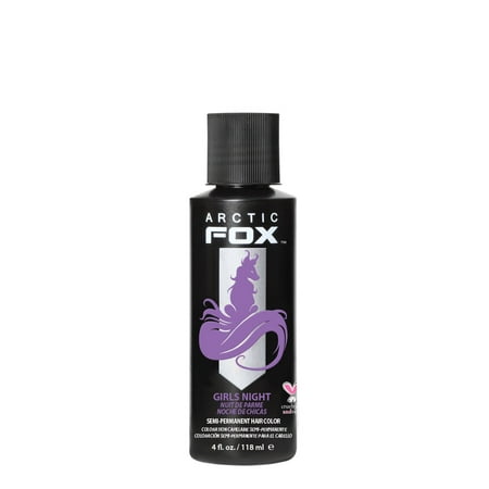 ARCTIC FOX Vegan and Cruelty-Free Semi-Permanent Hair Color Dye (4 Fl Oz, GIRLS NIGHT)